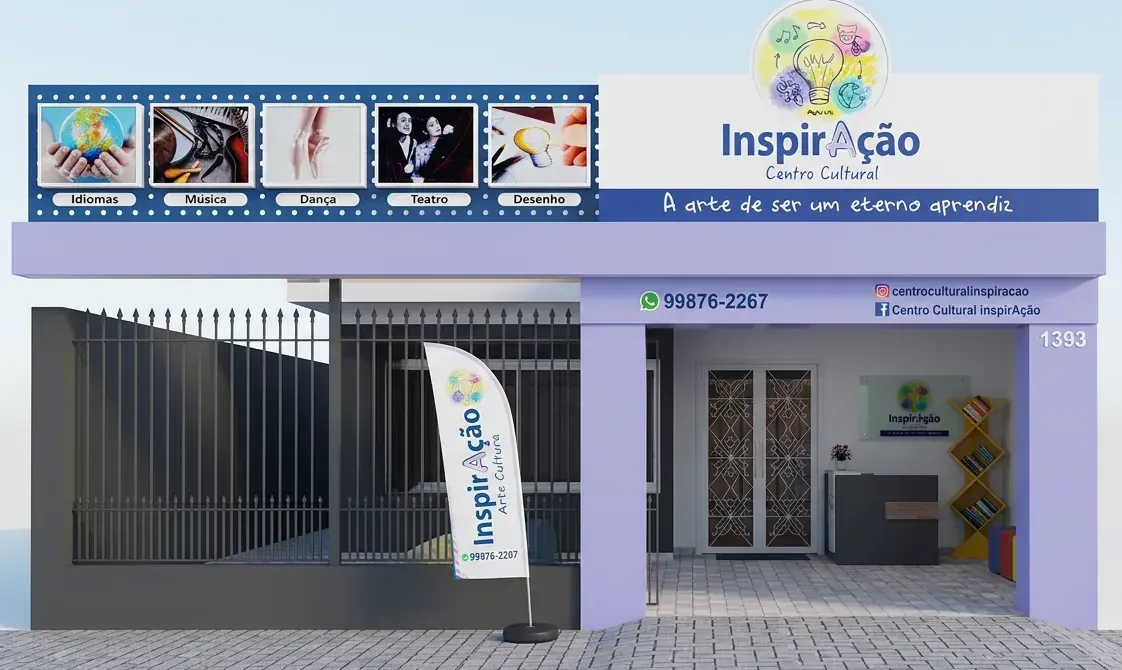 Fachada do Centro Cultural InspirAção na Mooca